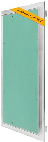 Proxinova Revisionsklappe Trockenbau 30x50 cm aus Aluminium – Abnehmbare Revisionstür und Wartungsklappe für Wand und Decke | Sicherungskastendeckel Verdeckt Drähte, Meter und Rohre