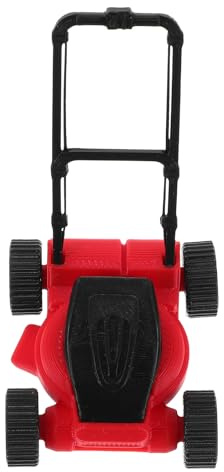 SEWACC Miniature Lawn Mower Toy, Dollhouse Mini Lawn Mower Figurine, 1:18 Scale Garden Tool for Dollhouse Decoration, Micro Landscaping, And Mini House Accessories