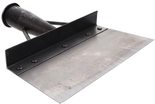 TOBBOMEY Paletta la Pulizia degli Escrementi di Pollame, Paletta Raccoglifeci in Metallo Manico Ergonomico, Accessorio per Pulizia Pollaio, Bocca Ampia Dimensione 20 Cm per Lettiera