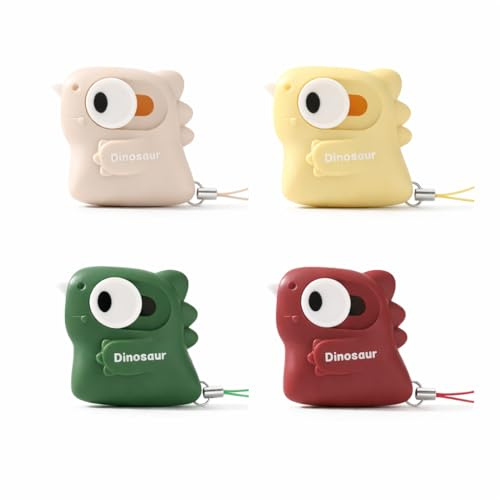 4 Pack Ceramic Box Cutter, Retractable, Mini, Cute, Box Opener, Built-In Magnetic, Small Box Cutter, Safe for Kids, Package Opener with Lanyard for Home, Office