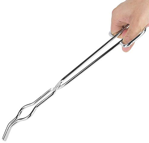OVAQUIXI Professionell Degeltång 7 Mm Tung Degeltång i Rostfritt Stål Bägareklämtång med Flygplansnit för Säker Grepphantering (300 mm)