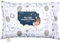 Almohada con Funda - Almohada De Algodón Orgánico Suave para Dormir - Lavable E Respirable - para Niño Pequeño Viajar (KeaSafari)
