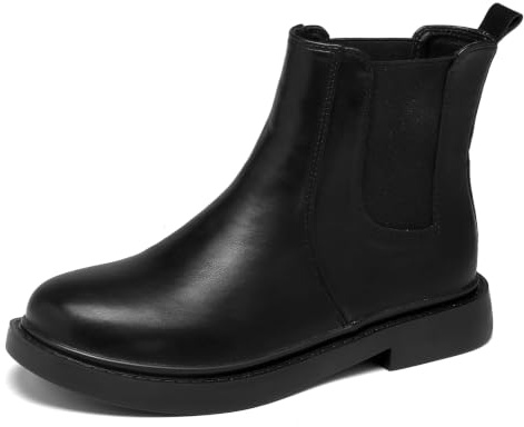 DADAWEN Bottine Chelsea Femme Classiques Botte Tendance à Enfiler