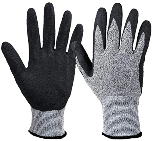 SilteD Guantes de cocina para asar a la parrilla, guantes de soldadura para horno extremo, guantes de alta temperatura para barbacoa (color: D, tamaño: L)