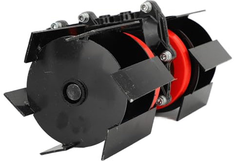 Mehrzweck Motorhacken mit 9 Zähnen, Rasentrimmer, Unkrautradtrimmer, Leichtmetallräder, Benutzerfreundliches Design, Universelle Rasenmäheraufsätze (26mm)