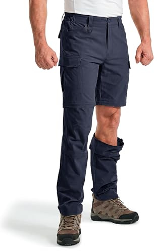 Pantalones de Senderismo Convertibles para Hombre, Impermeables, de Secado rápido, con Cremallera, Ligeros, tácticos, Multibolsillos, para Pesca al Aire Libre, Safari