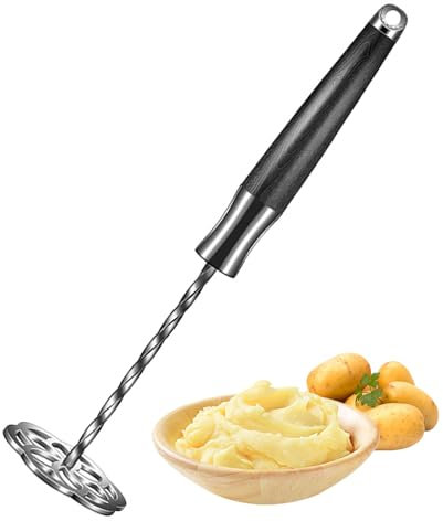 CHSEEO Schiacciapatate, Schiaccia Patate in 316L Acciaio con Manico Lungo per Patate, Pomodori e Avocado