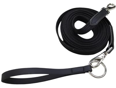 Perfeclan Horse Rope Line Convenient Heavy Duty Auxiliary Rein Horse Training Equipment for Riding Equine Performance Black