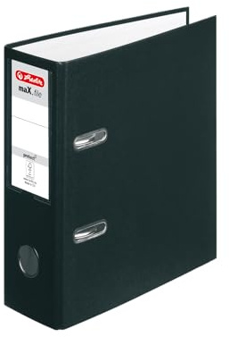 herlitz Ordner maX.file protect A5 hoch, FSC Mixed, Farbe sortiert, nicht wählbar, 1 Stück