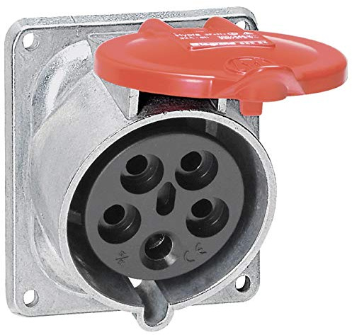 Legrand 052934 Métal Prise Fixe Hypra, IP44, 32A, 380V à 415V, 3P+N+T