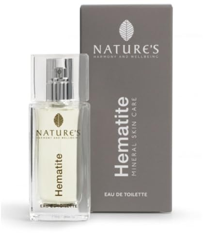 Nature's Hematite - Mens Mineral Care Eau de Toilette, ledrig holzig mit Vetiver, Zeder & Patchouly, 50ml