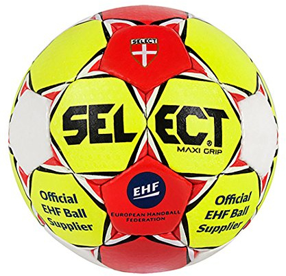 Select Maxi Grip Handball Mixte, Gelb/Rot/Weiß, 3