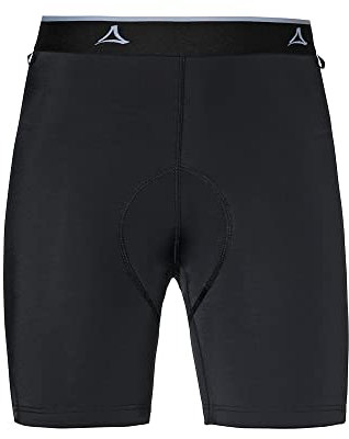 Schöffel Damen Skin Pants 2h L, atmungsaktive Radhose mit Polster und 4-Wege-Stretch, Fahrrad Unterhosen mit bakteriostatischer Silbernitrat-Behandlung, black, 34