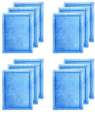 Yonice 12 Pcs Aquarium Filter Cartridge,Compatible with Aqua-Tech 10-20 Gallon Power Filters, Fish Tank Filter Replacement for EZ-Change #2