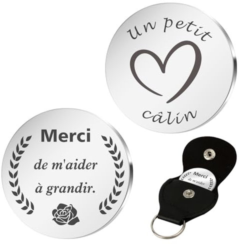 Cadeaux Fin d'année Maitresse d'école Merci Atsem Maternelle Cadeau pour Nounou et Professeur - Cadeau de Noël pour Institutrice et Crèche AVS