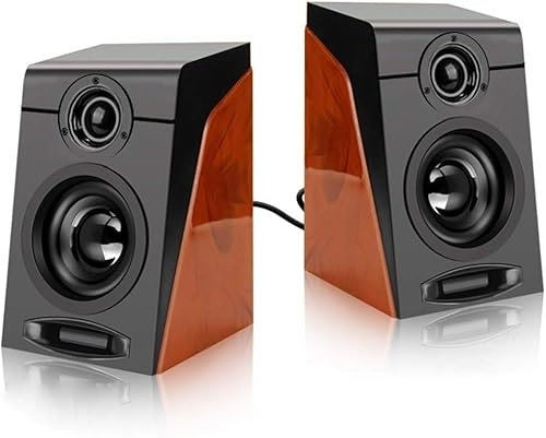 VipMan Altavoz de PC, Altavoces for Ordenador portátil, Altavoces for Ordenador con Sonido Envolvente, Altavoz Multimedia con Cable USB for Escritorio, TV, portátiles, teléfonos Inteligentes