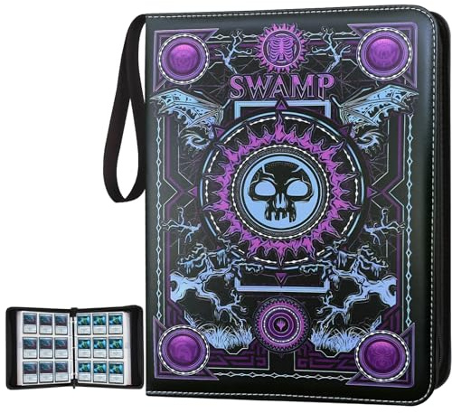 MTGPRO Trading Card Binder,9 Pocket Card Binder with Sleeves 720 Double Sided Pocket Premium Collector Card Album,Card Collection Folder for MTG,TCG,Yugioh,Game Cards (Purple)