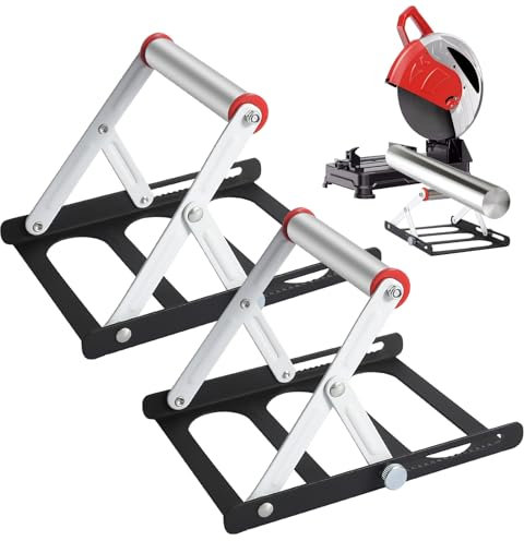 YGKYMVW Adjustable Cutting Machine Support Frame, 2 Pcs Height Adjustable 55-135mm Foldable Table Saw Stand, Foldable Cutting Machine Support Frame for Cutting Machine Attachmen