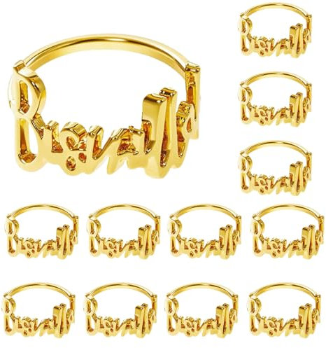 12 Stück Serviettenringe Gold, Serviettenringe Set, Metall Serviettenschnallen, Vintage AushöHlen Serviettenring Metall, für Hochzeit Party Ramadan Bankett Tischdekoration