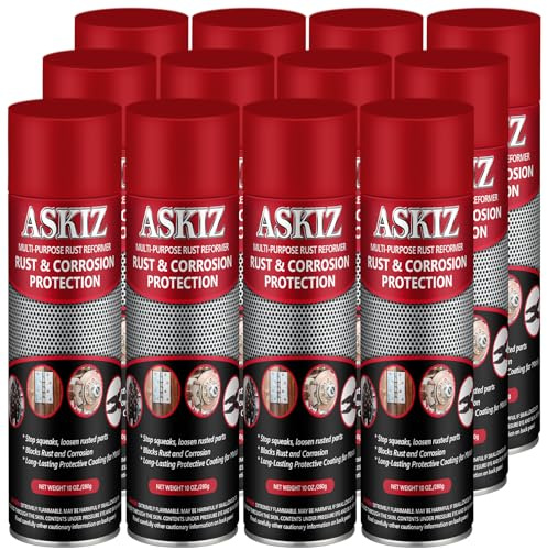 Rust & Corrosion Protection/Corrosion Inhibitor, Long-Lasting Anti-Rust Spray and Waterproof Lubrication,Metal Surface Penetrant & Lubricant for Marine,Automotive,Industrial,Home, 10 Oz (Pack of 12)