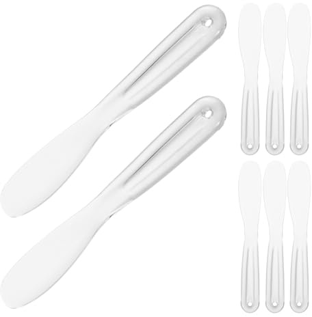 SOIMISS 8stücke Kosmetikpinsel Gesichtspflegestab Spa-gesichtsapplikator Beauty-maskenapplikator Durchsichtiger Kosmetiklöffel Schlammmaskenstab Beauty-probenwerkzeuge Körpermaskenspatel
