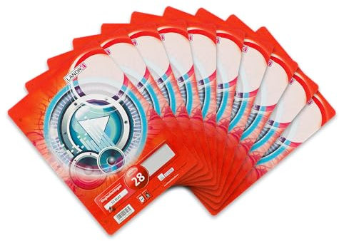 Landré Ringbucheinlagen A4 kariert mit Doppelrand, 50 Blatt, 70 g/m², runde Ecken, gelocht, 10 Stück
