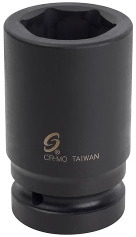 Sunex 532MD 1-Inch Drive Deep 6 Point Metric Impact Socket, 32-Mm