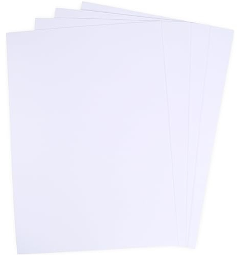 A2 Bright White Large Craft Card 10 Sheets 180gsm Pack, Thin Large White Card for Drawing, Display Mounting, Art & Poster Cardstock.