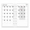 SinnWunder® Premium Kalendereinlagen 2026 – teilbarer Monatskalender mit 1 Monat auf 4 Seiten – Plus Notizen – Größe Personal (9,6 x 17,2 cm)