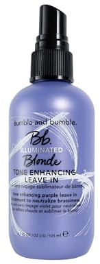 Bumble and bumble. Illuminated Blonde Tone Enhancing Purple Leave-in Treatment Spray | Neutralisiert Gelbstich | Hitzeschutz, Feuchtigkeit, Anti-Frizz | Lockiges, welliges, glattes Haar