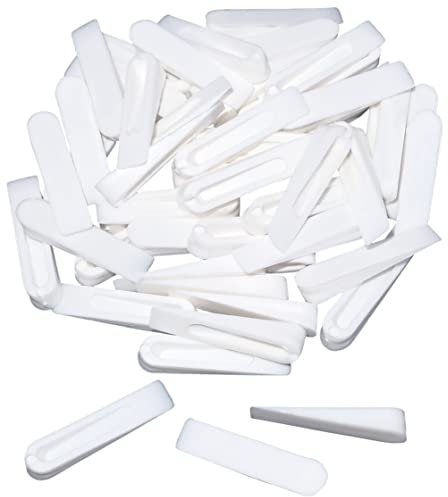 AERZETIX - C54963 - Juego de 50 cuñas/esquinas/talones para nivelación azulejos y loza 35mm - baño/cocina/salón/terraza/WC - en plástico