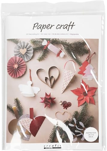 Hobby Welt kreativ Large paper craft set for Froebel stars, poinsettia and other Christmas decoration ideas with instructions (English language not guaranteed)