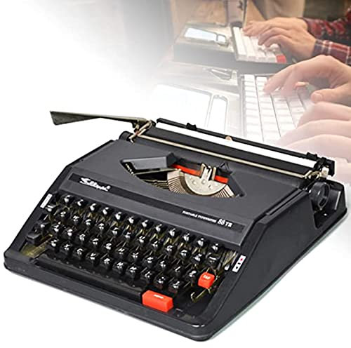 Machinery Schreibmaschine, altmodische manuelle Schreibmaschine, Klassische Nostalgie, tragbare Retro-manuelle Schreibmaschine, für Notizen oder Briefe oder kreatives Schreiben, Liter