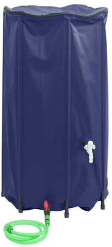 vidaXL Vattentank med kran vikbar 380 L PVC