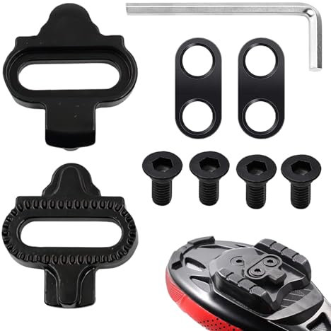 SPD Cleats Kompatibel mit Shimano SPD SM-SH51, MTB Cleats für Männer und Frauen für Mountainbiking und Road Cycling, inkl. Schrauben und Schraubenschlüssel, Perfekt für Indoor und Outdoor Radfahren