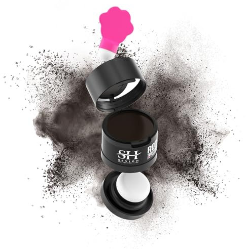 Sevich Polvere per attaccatura dei capelli 2.0, nasconde istantaneamente la caduta dei capelli, in polvere per riparare le radici, topper per ombra dei capelli per uomo e donna, capelli grigi,