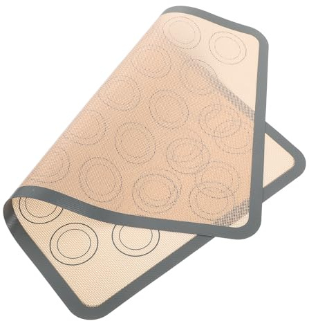 VALICLUD Tappetino da Forno in Silicone Platino Medio Antiaderente Resistente al Calore Riutilizzabile per Biscotti Macaron e Cottura Senza Olio Facile da Pulire