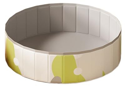 Hundpool – halkfri bärbar hopfällbar valpvvningsbadkar, hållbar hundsimbassäng, lätt att rengöra husdjursbad | valpar små medelstora för små, medium