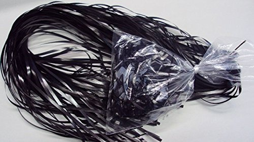 DeCoArt... 100 Ballonverschlüsse schwarz * Made in Germany * mit 1,2 m Polyband, geeignet für Heliumbefüllung und eine DeCoArt...Gebrauchsanweisung