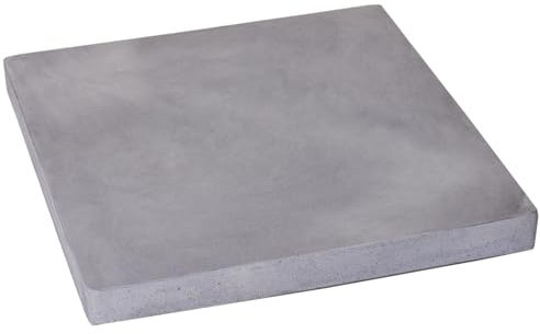 VIVANNO Dessous de Plat à roulettes Rouleau pour Plantes carré Pierre Artificielle Gris Movo - 4 x 36 x 36 cm