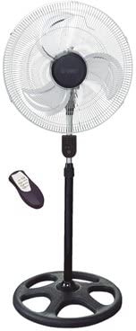 Ventilador metálico de pie con mando 50cm 70W