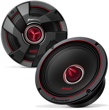 Pioneer TS-M651PRO P.R.O. Series 6-3/10.2 cm 500 W Potencia máxima, Cono de Pulpa Mezclado, Controlador de Graves Medios de Alta eficiencia - Altavoz componente Serie Pro (par)