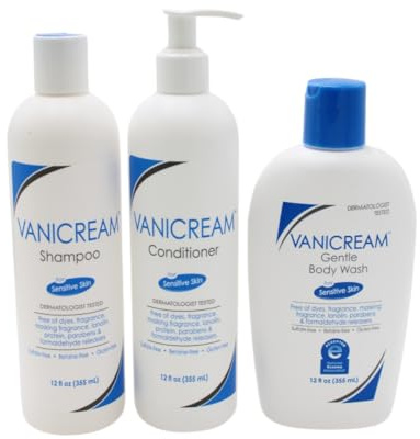 Vanicream Shampoo, Conditioner & Gentle Shower Gel 300ml Each