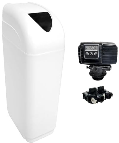Addolcitore D'acqua 25l Valvola Fleck 5600 Sxt Vassoio Bianco
