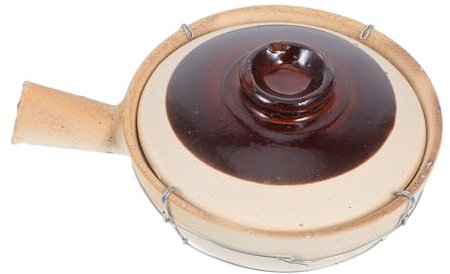 BESTOYARD Marmite Céramique Pour Cuisiner Marmite Argile Pour Plats Traditionnels Pot Pour Soupes Et Ragoûts Couvercle Inclus