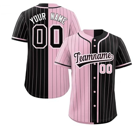 Personalised Button Down Baseball Jersey for Men, Women, Boys, Girls - Custom Baseball Shirts - Sports Uniform