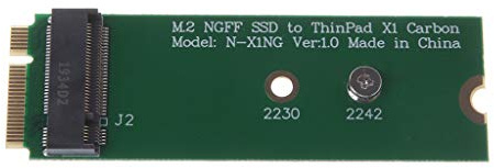 Qsvbeeqj Per M.2 SSD A X1 Carbonio Ultrabook Adattatore Convertitore Scheda SSD Sostituzione Per Scheda Scheda Scheda 20+6pin