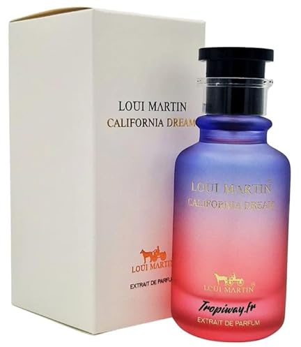 Loui Martin California Dream – Parfum Unisexe 100 ml – Extrait de Parfum Intense et Durable (Agrume)