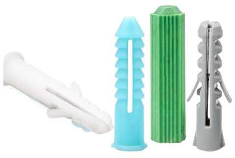 Tasselli in plastica, Tasselli a Muro Multicolor M5-M14 Confezione da 20-100pz(Grey M10x50 50pcs)