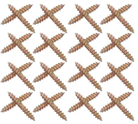 Ipetboom Tornillos Autorroscantes de Doble Rosca M5x30 100 Unidades Acero Recubrimiento de Zinc para Muebles y Metal, Tornillos Autoperforantes para Herrajes y Conexión en